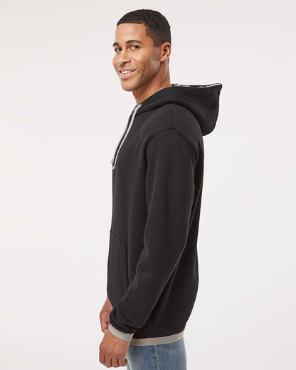LAT Unisex The Statement Fleece Hoodie Sweatshirt 6996 #colormdl_Black/ Titanium