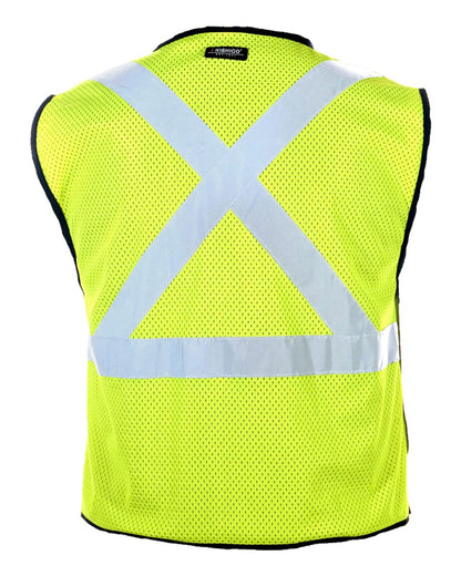 Kishigo Unisex X-Back Breakaway Vest 1805-1806 #color_Lime