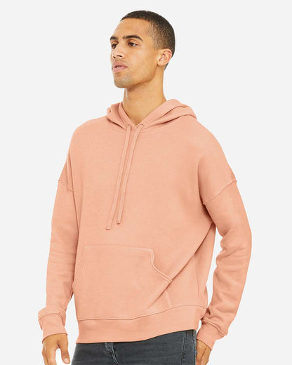 BELLA + CANVAS Unisex Sponge Fleece Drop Shoulder Hoodie Sweatshirt 3729 #colormdl_Peach