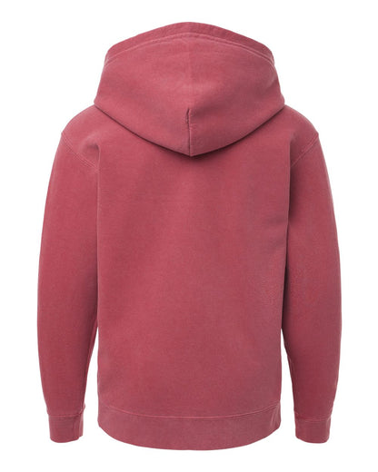 Comfort Colors Youth Garment-Dyed Lightweight Fleece Hooded Sweatshirt 1467Y #color_Crimson