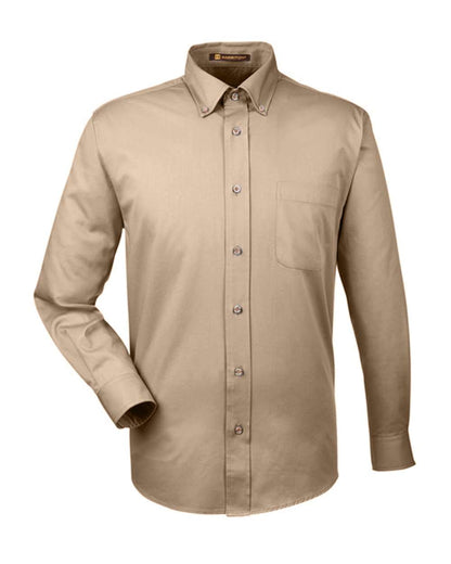 Harriton Men's Easy Blend™ Twill Shirt M500 #color_Stone