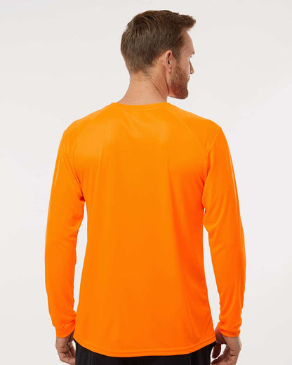 Paragon Unisex Long Islander Performance Long Sleeve T-Shirt 210 #colormdl_Neon Orange