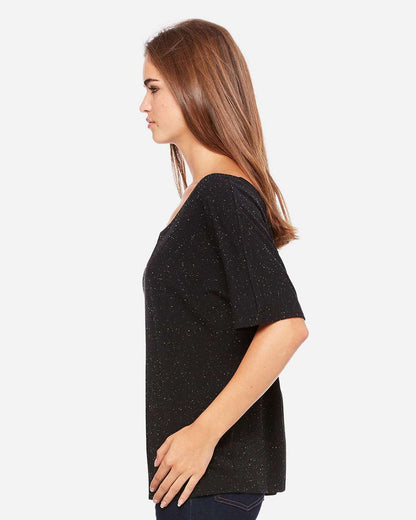 BELLA + CANVAS Women’s Slouchy Tee 8816 #colormdl_Black Speckled
