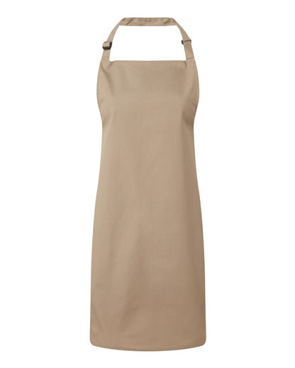 Artisan Collection by Reprime Recycled Bib Apron RP150 #color_Khaki