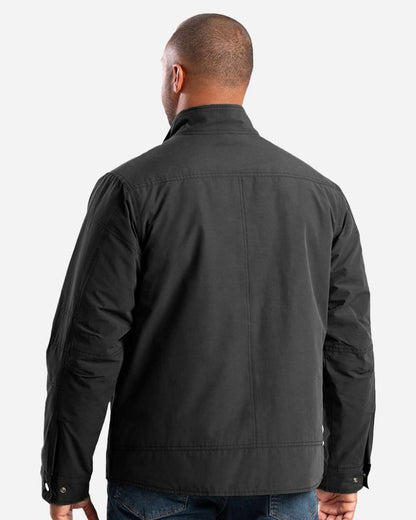 Berne Apparel Men's Highland Quilt-Lined Micro-Duck Jacket J387 #colormdl_Black