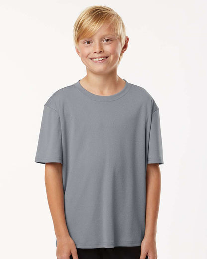 AllPro Youth Pro-Lock Performance T-Shirt 48000Y #colormdl_Heather Steel