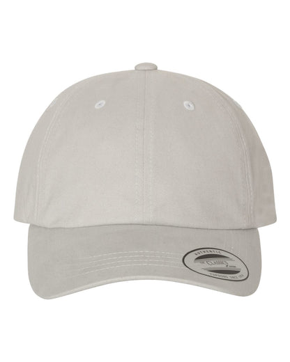 YP Classics Peached Cotton Twill Dad Hat 6245PT #color_Light Grey
