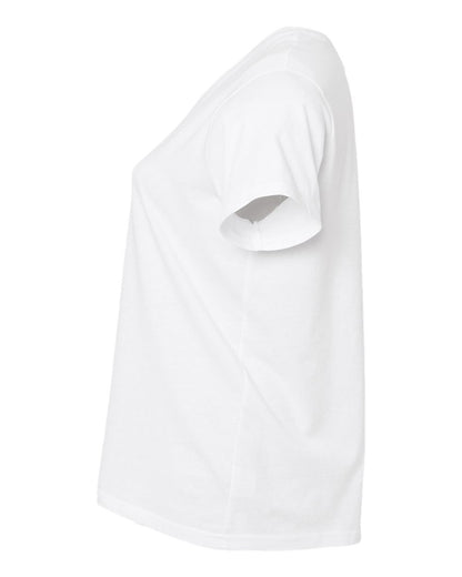 LAT Women's Curvy Collection Fine Jersey Tee 3816 #color_Blended White