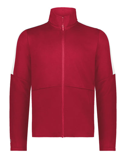 Holloway Youth Crosstown Full-Zip Jacket 223630 #color_Scarlet/ White