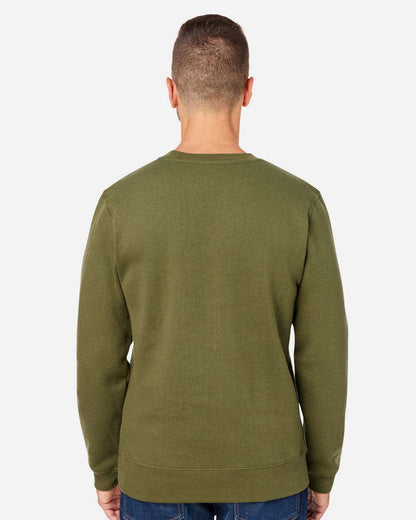 J. America Unisex Premium Fleece Crewneck Sweatshirt 8424 #colormdl_Military Green