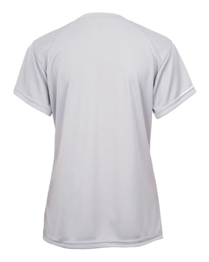 Badger Youth B-Core V-Neck T-Shirt 2162 #color_Silver