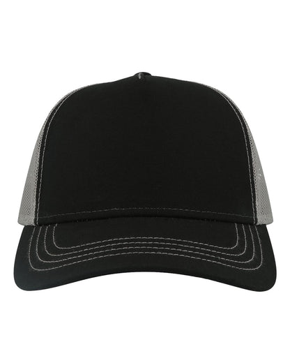 Atlantis Headwear Sustainable Canvas Cap RAPPER #color_Black/ Grey