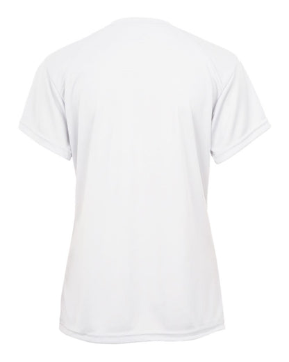 Badger Youth B-Core V-Neck T-Shirt 2162 #color_White