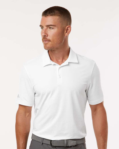 Adidas Men's Textured Stripe Polo A704 #colormdl_White