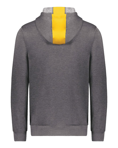 Augusta Sportswear Youth Eco Revive™ Three-Season Triblend Fleece Hooded Sweatshirt 6866 #color_Gold/ Carbon Heather