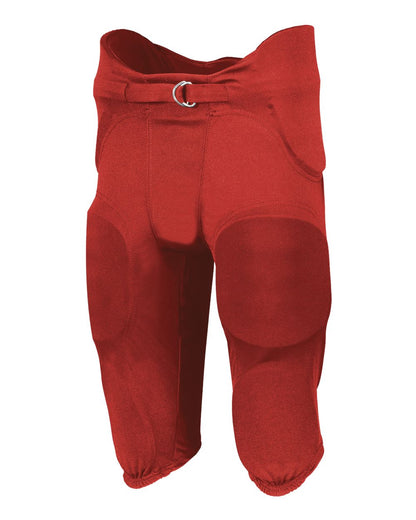Russell Athletic Youth Integrated 7-Piece Padded Football Pants F25PFW #color_True Red