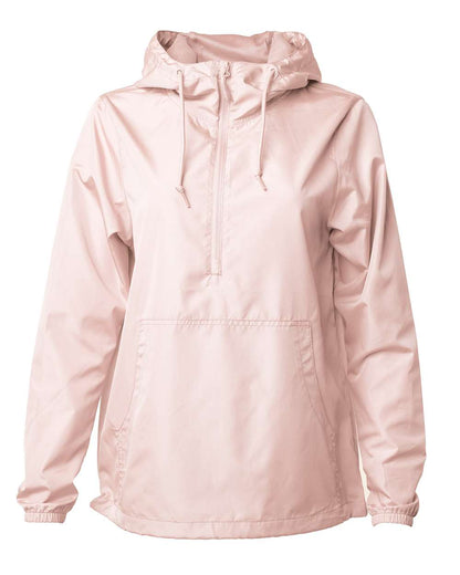 Independent Trading Co. Lightweight Quarter-Zip Windbreaker Pullover Jacket EXP54LWP #color_Blush