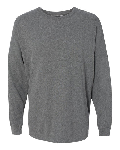 J. America Unisex Game Day Jersey Long Sleeve T-Shirt 8229 #color_Oxford