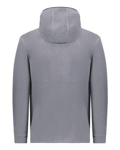Augusta Sportswear Youth Eco Revive™ Polar Fleece Hooded Full-Zip Jacket 6859 #color_Graphite