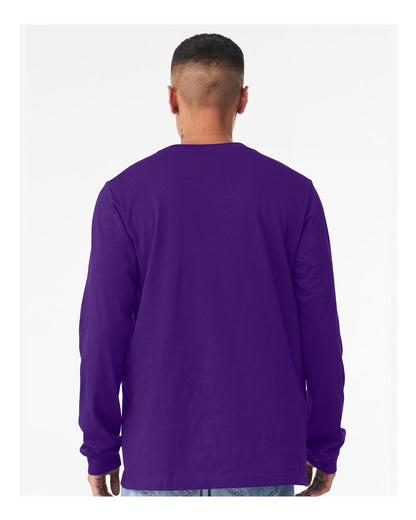 BELLA + CANVAS Jersey Long Sleeve Tee 3501 #colormdl_Team Purple