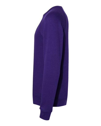 BELLA + CANVAS Sponge Fleece Raglan Crewneck Sweatshirt 3901 #color_Team Purple