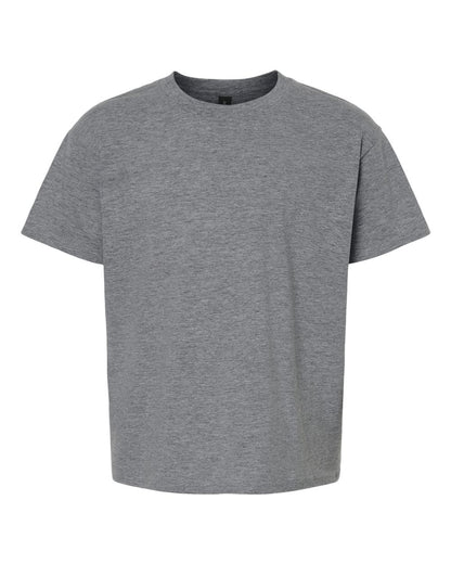 Gildan Youth Light Cotton T-Shirt 3000B #color_Graphite Heather