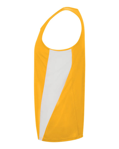 Alleson Athletic Youth Stride Singlet 2667 #color_Gold/ White