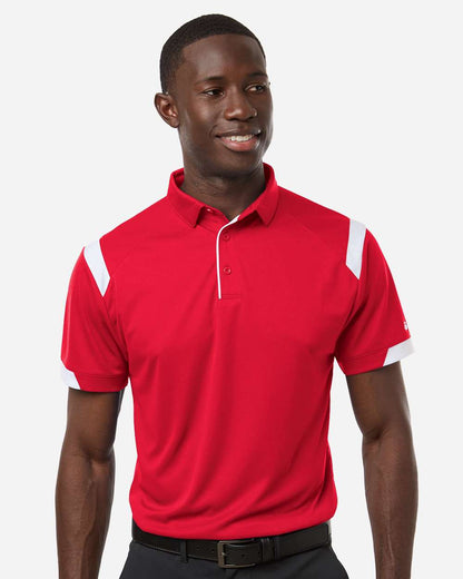 Badger Men's On the Rise Polo 3350 #colormdl_Red/ White