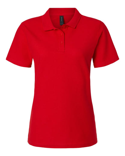 Gildan Women's Softstyle® Pique Polo 64800L #color_Red