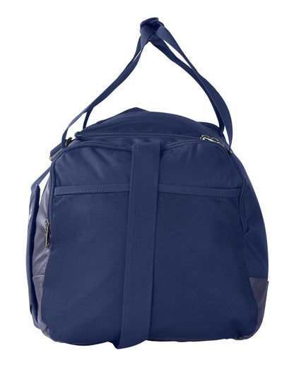 Under Armour Undeniable 5.0 MD Duffel Bag 1369223 #color_Midnight Navy/ Metallic Silver