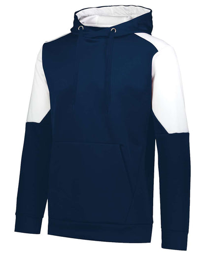 Holloway Unisex Blue Chip Hooded Sweatshirt 222540 #color_Navy/ White