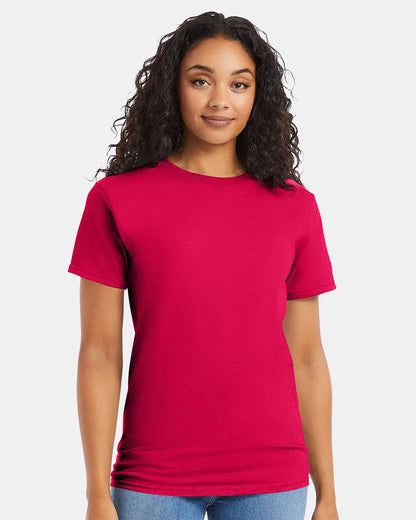 Hanes Essential-T T-Shirt 5280 #colormdl_Athletic Crimson