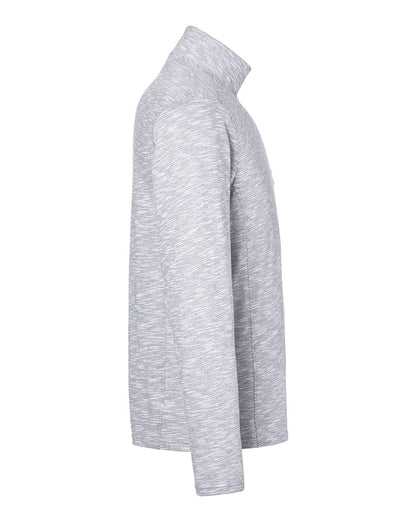 North End Men's Eclipse Jacquard Quarter-Zip Pullover NE415 #color_Platinum Heather