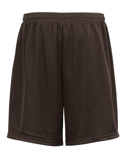 Badger Youth Pro Mesh 6" Shorts 2207 #color_Brown