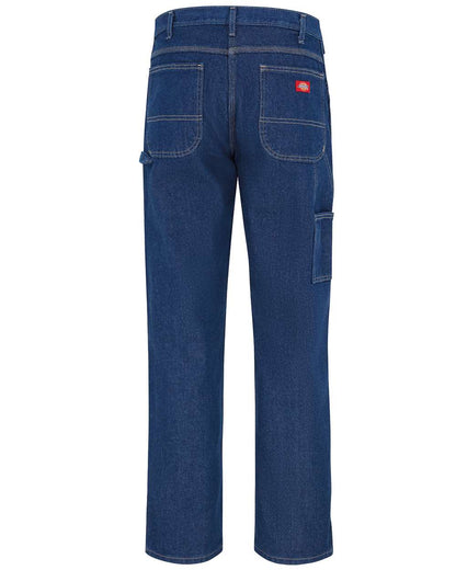 Dickies Men's Odd Sizes Industrial Carpenter Jeans LU20ODD #color_Rinsed Indigo Blue - 34I