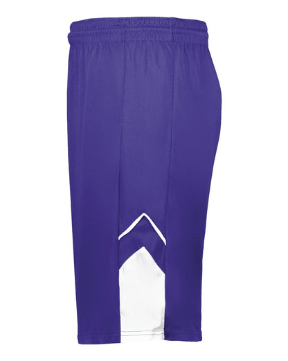 Augusta Sportswear Unisex Alley-Oop Reversible Shorts 1168 #color_Purple/ White