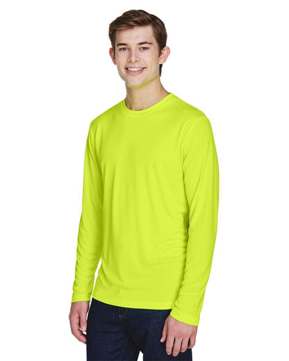 Team 365 Men's Zone Performance Long Sleeve T-Shirt TT11L #colormdl_Safety Yellow