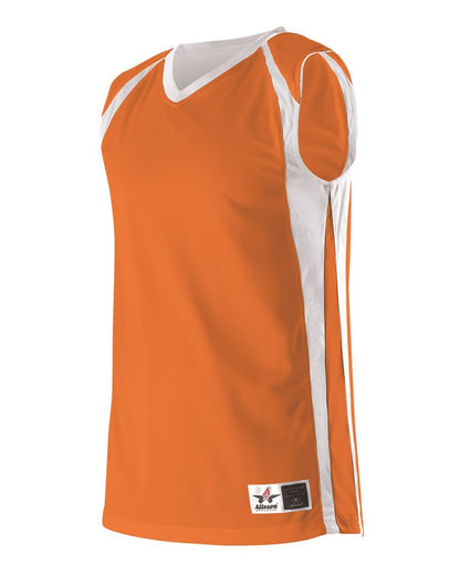 Alleson Athletic Reversible Basketball Jersey 54MMR #color_Orange/ White