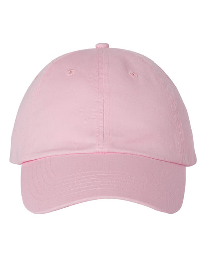 Valucap Bio-Washed Classic Dad Hat VC300A #color_Light Pink