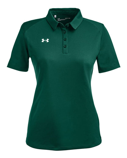 Under Armour Women's Tech™ Polo 1370431 #color_Forest Green/ White
