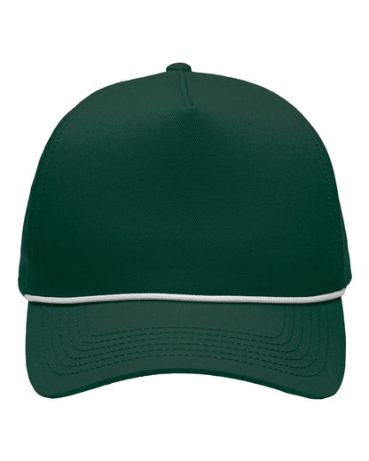 Sportsman Five-Panel Rope Heritage Fit Cap SP1300 #color_Forest Green