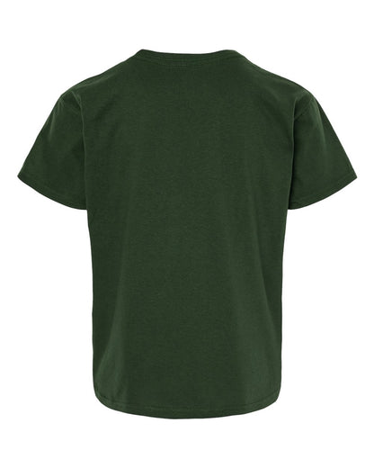 Gildan Youth Light Cotton T-Shirt 3000B #color_Forest Green