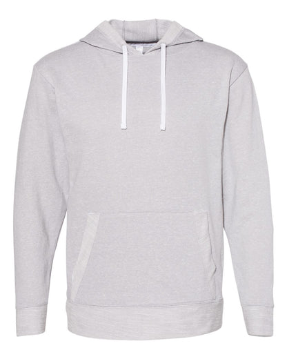 LAT Unisex Harborside Mélange French Terry Hoodie Sweatshirt 6779 #color_Grey Melange
