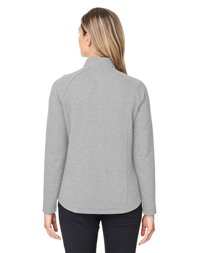 North End Women's Spirit Textured Full-Zip NE727W #colormdl_Platinum Heather