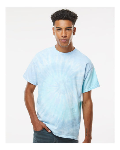 Colortone Multi-Color Tie-Dyed T-Shirt 1000 #colormdl_Lagoon