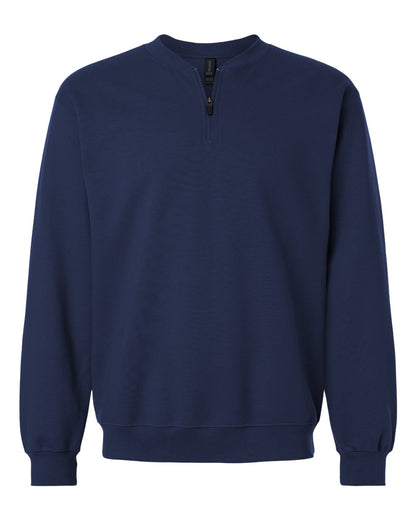 Gildan Unisex Softstyle® Midweight 1/4 Zip Sweatshirt SF008 #color_Navy