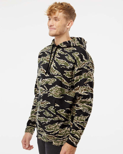 Independent Trading Co. Heavyweight Hooded Sweatshirt IND4000 #colormdl_Tiger Camo