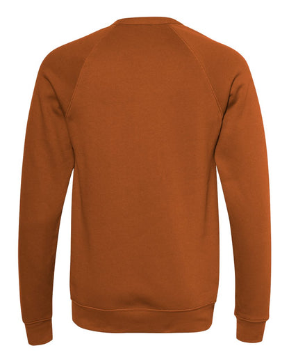 BELLA + CANVAS Unisex Sponge Fleece Raglan Crewneck Sweatshirt 3901 #color_Autumn
