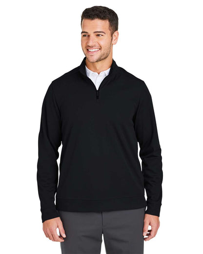 North End Men's Express Tech Performance Pique Quarter-Zip Pullover NE412 #colormdl_Black