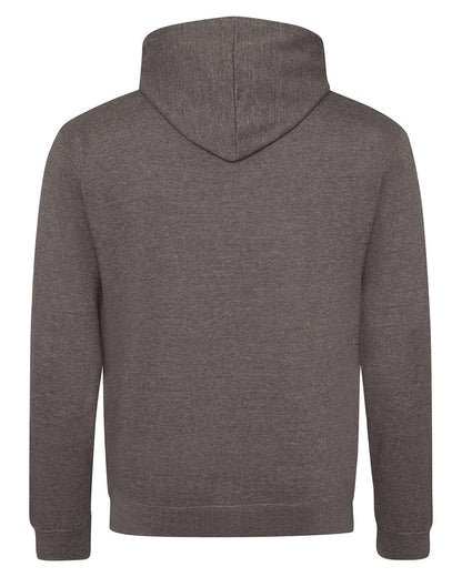 AWDis Unisex Midweight Varsity Contrast Hooded Sweatshirt JHA003 #color_Charcoal/ Orange CRSH